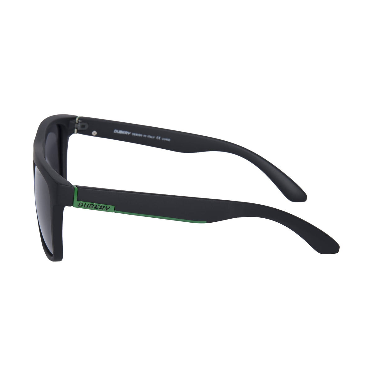 LENTES DE SOL POLARIZADO UNISEX D731 DUBERY NEGRO/NEGRO/VERDE DUBERY
