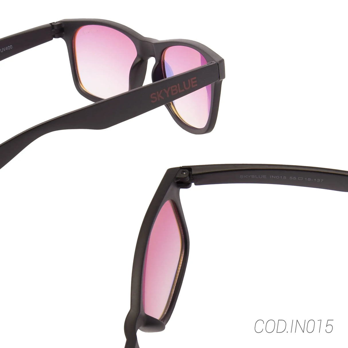 LENTES DE SOL UV400 UNISEX IN015 SKY BLUE SKYBLUE