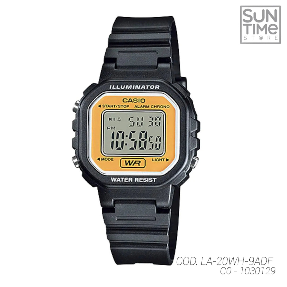 RELOJ DIGITAL UNISEX LA-20WH-9ADF CASIO NEGRO SPORT 1030129 CASIO