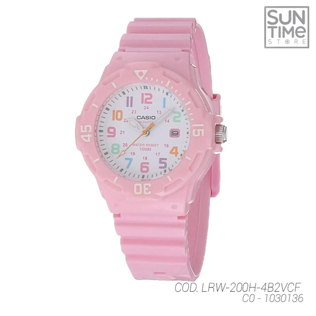 RELOJ ANALOGICO MUJER LRW-200H-4B2VCF CASIO ROSA SPORT 1030136 CASIO