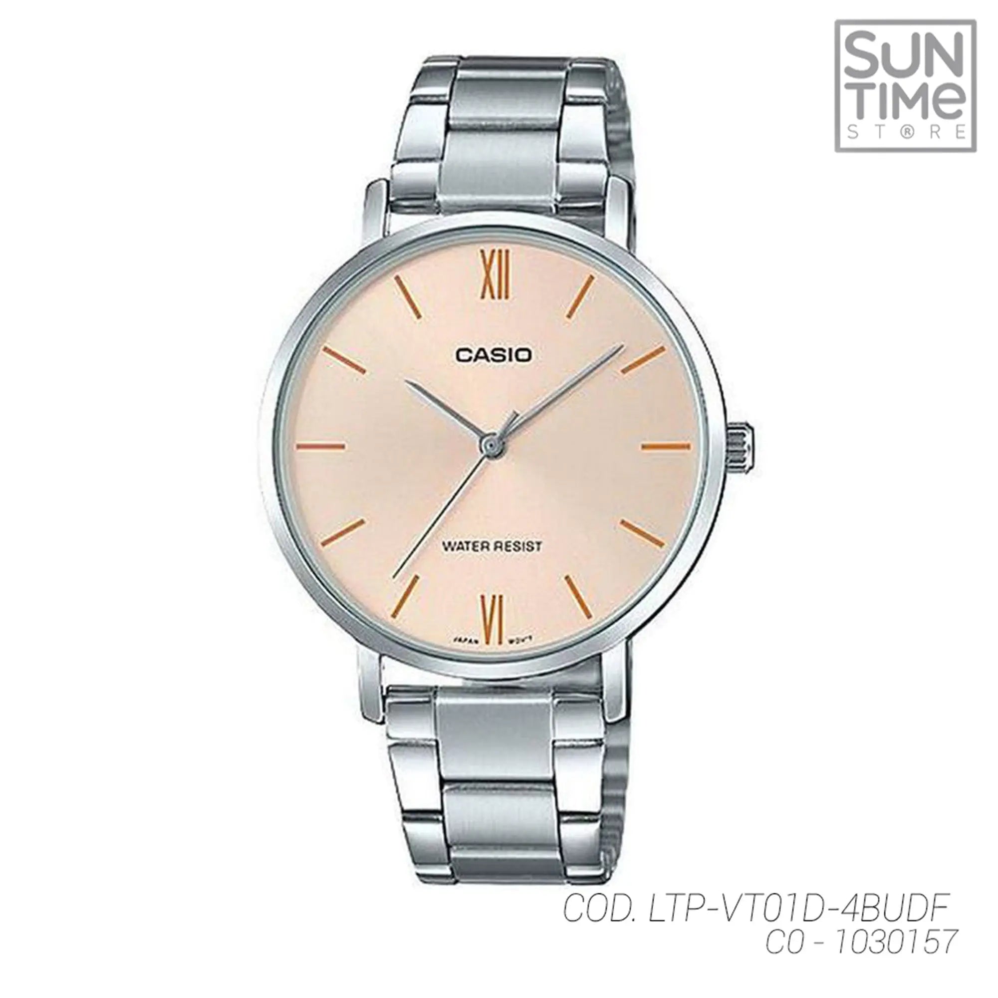 RELÓGIO CASIO FEMININO ANALÓGICO PRATA LTP-V002D-7BUDF - D'lumian