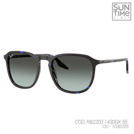 LENTES DE SOL UV400 UNISEX RB2203 1430GK 55 RAY BAN NEGRO CASUAL 1030205 RAY-BAN