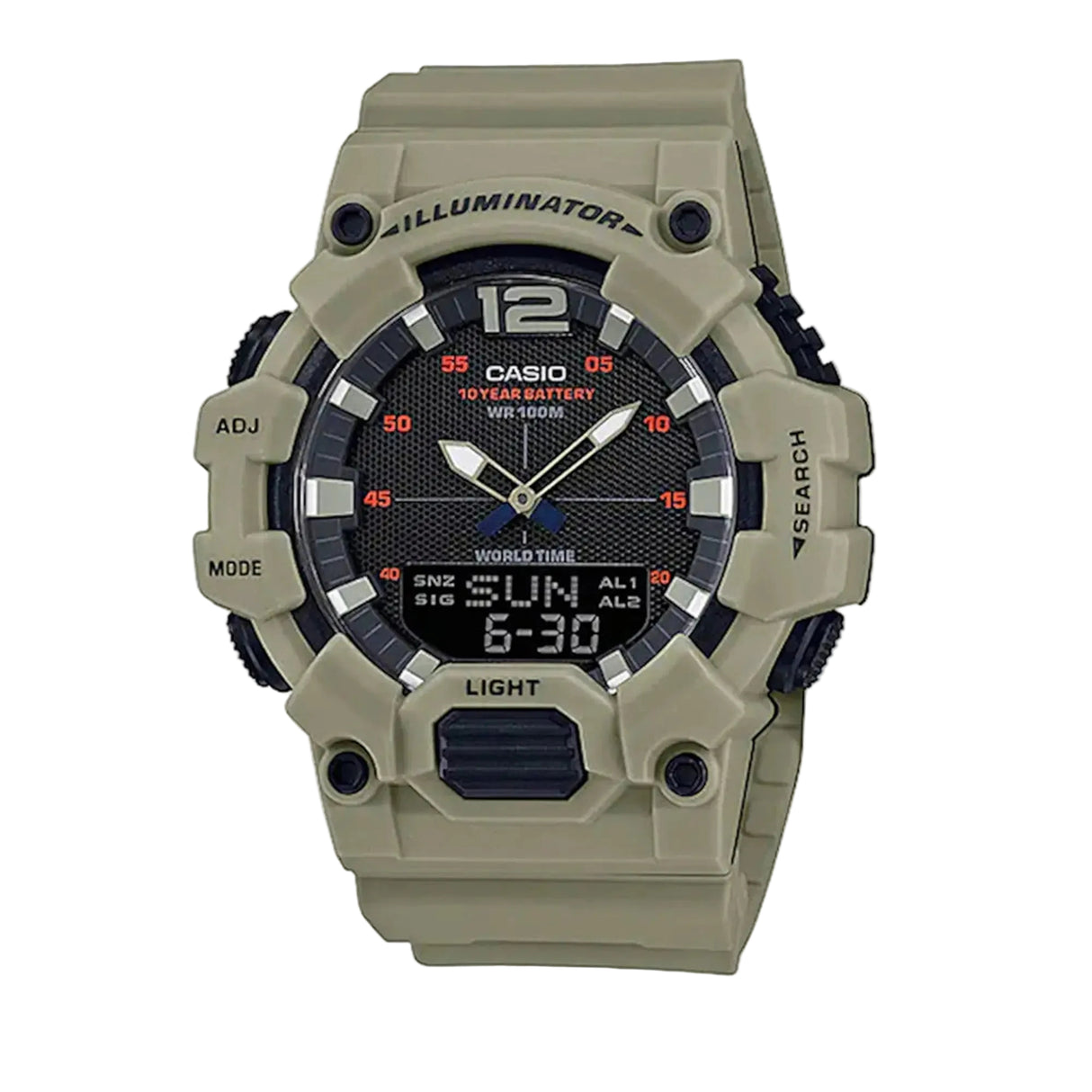 RELOJ ANALOGICO HOMBRE HDC-700-3A3VDF CASIO BEIGE SPORT 1030561 CASIO