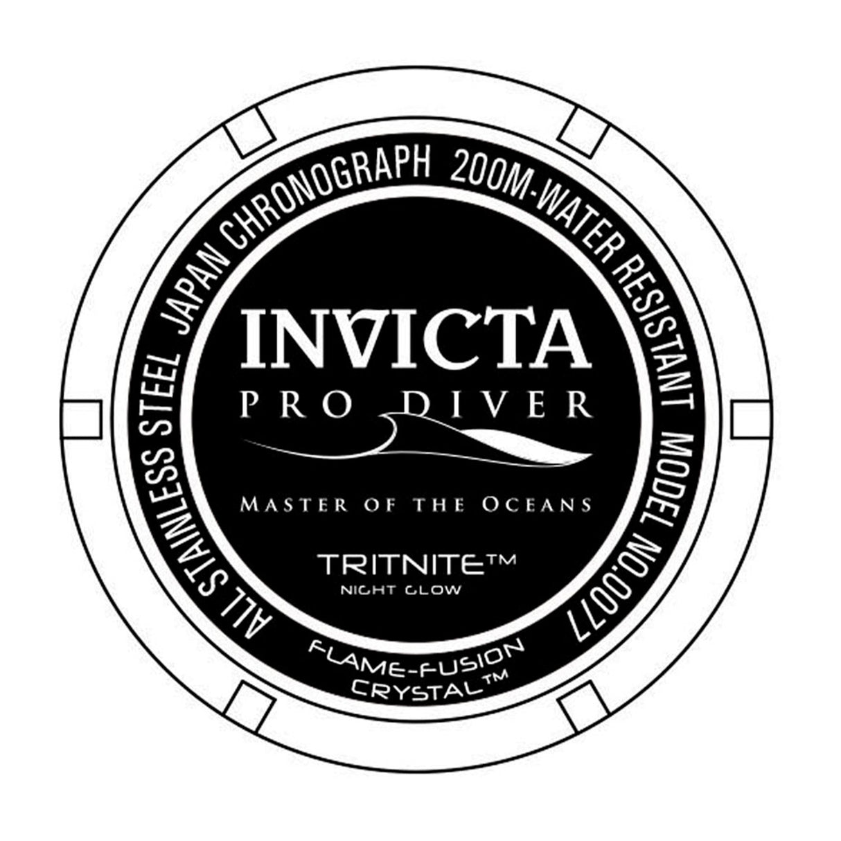 RELOJ ANALOGICO HOMBRE 0077 INVICTA PRO DIVER INVICTA