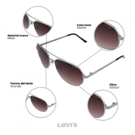 LENTES DE SOL UV400 MUJER X13049 LEVIS LEVI'S