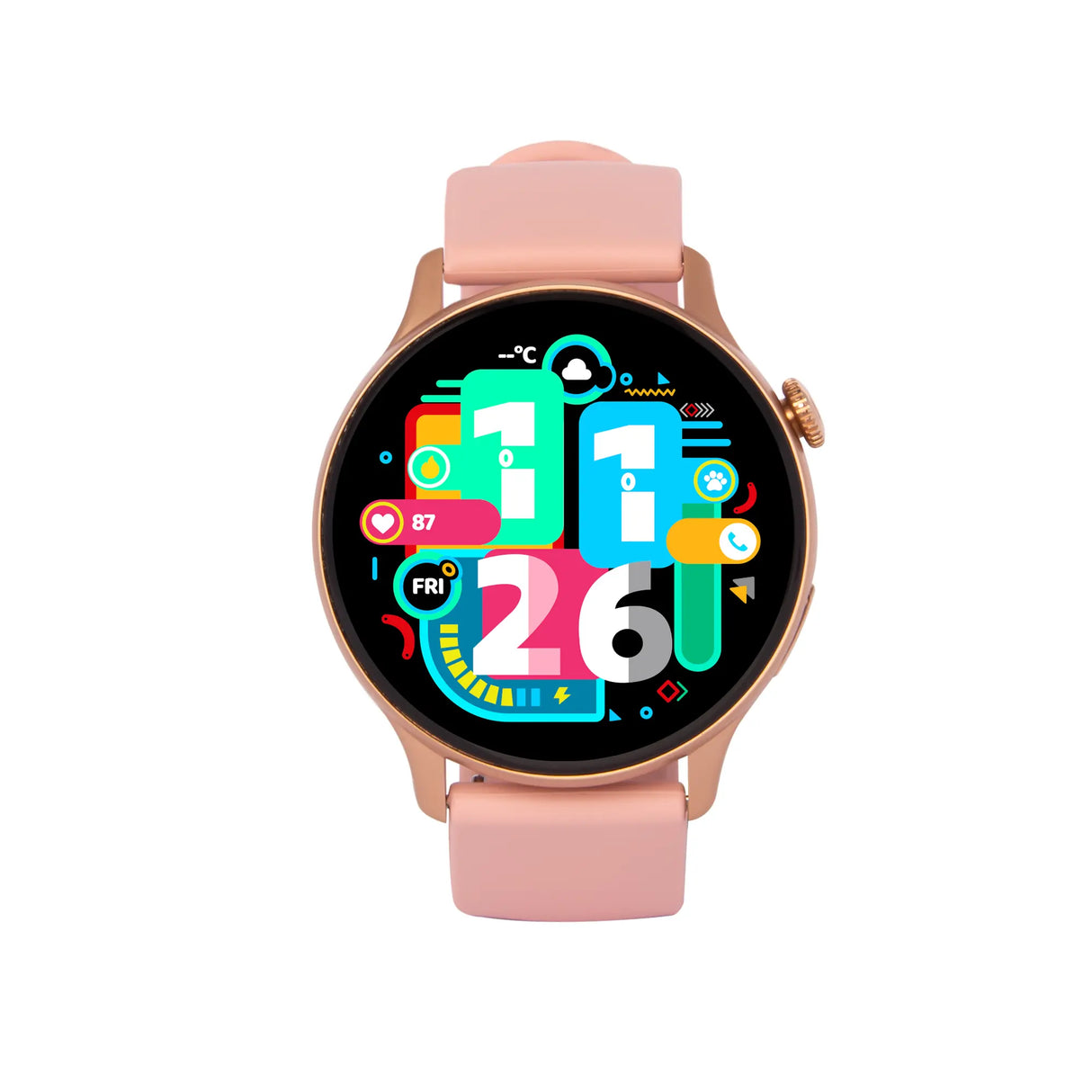 SMARTWATCH RELOJ INTELIGENTE ROSADO SMARTTIME MUJER SR03 SUNTIME SMARTTIME