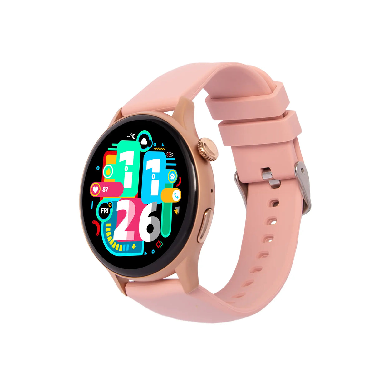 SMARTWATCH RELOJ INTELIGENTE ROSADO SMARTTIME MUJER SR03 SUNTIME SMARTTIME