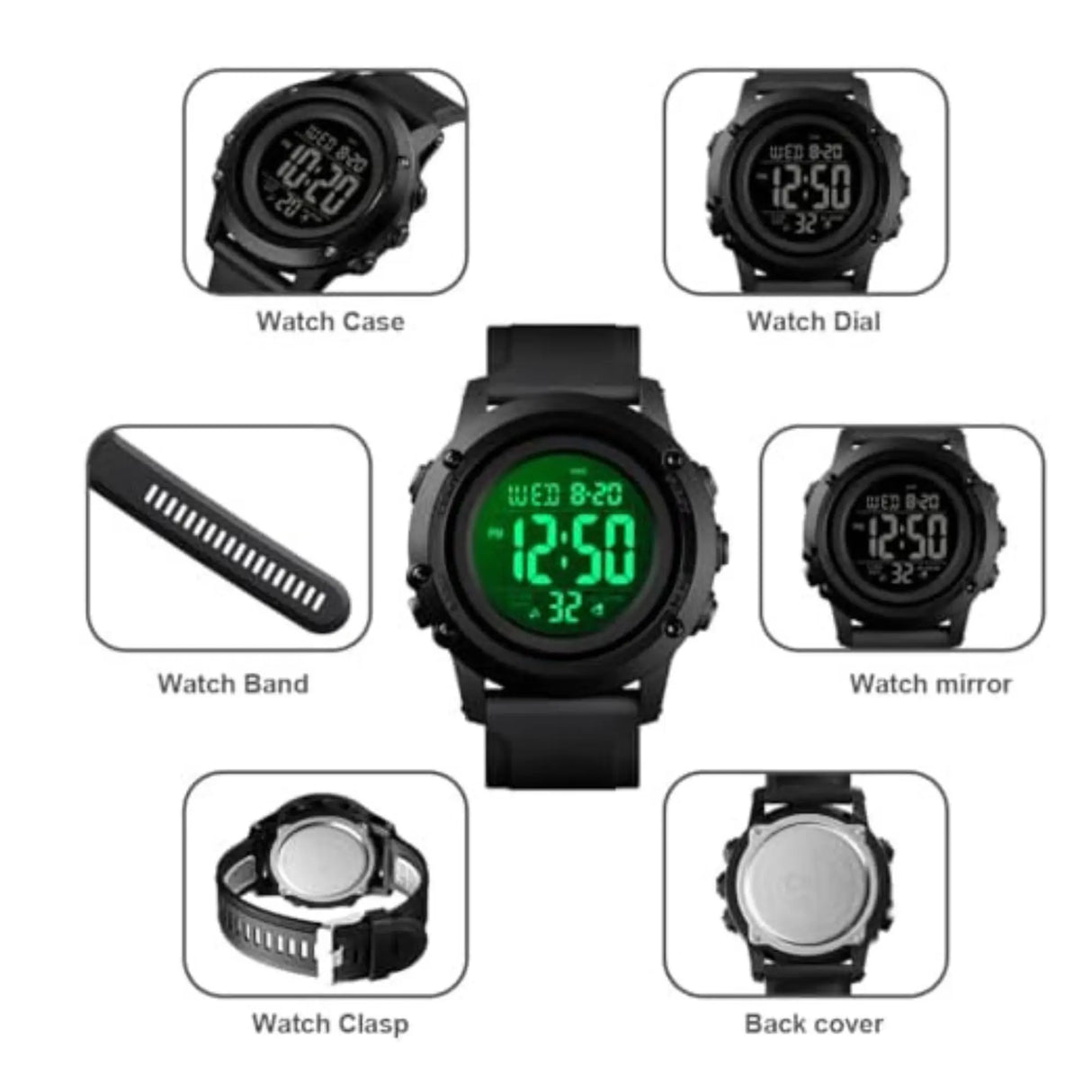 RELOJ DIGITAL HOMBRE 1506 SKMEI - 1018770 SKMEI