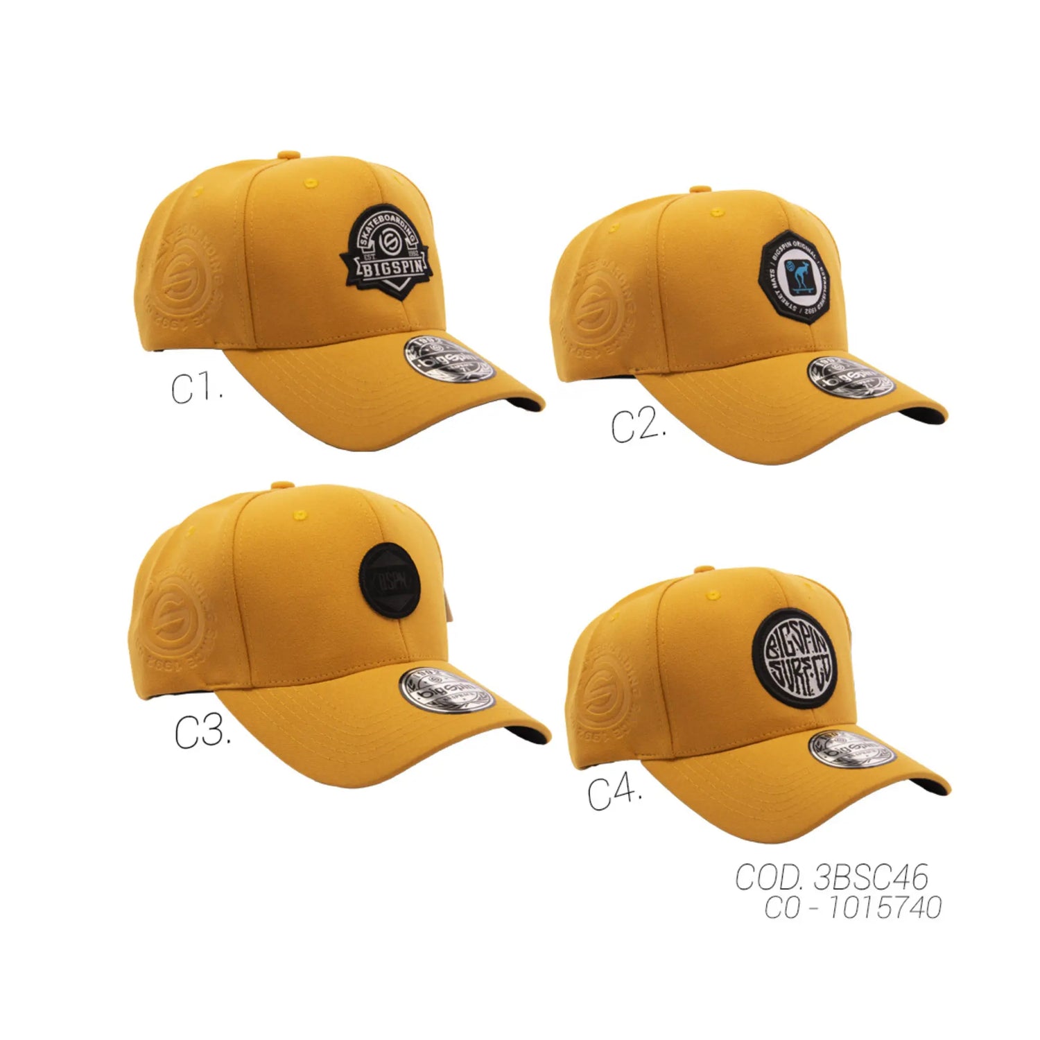 GORRA CON BROCHE UNISEX 3BSC46 BIGSPIN BIGSPIN