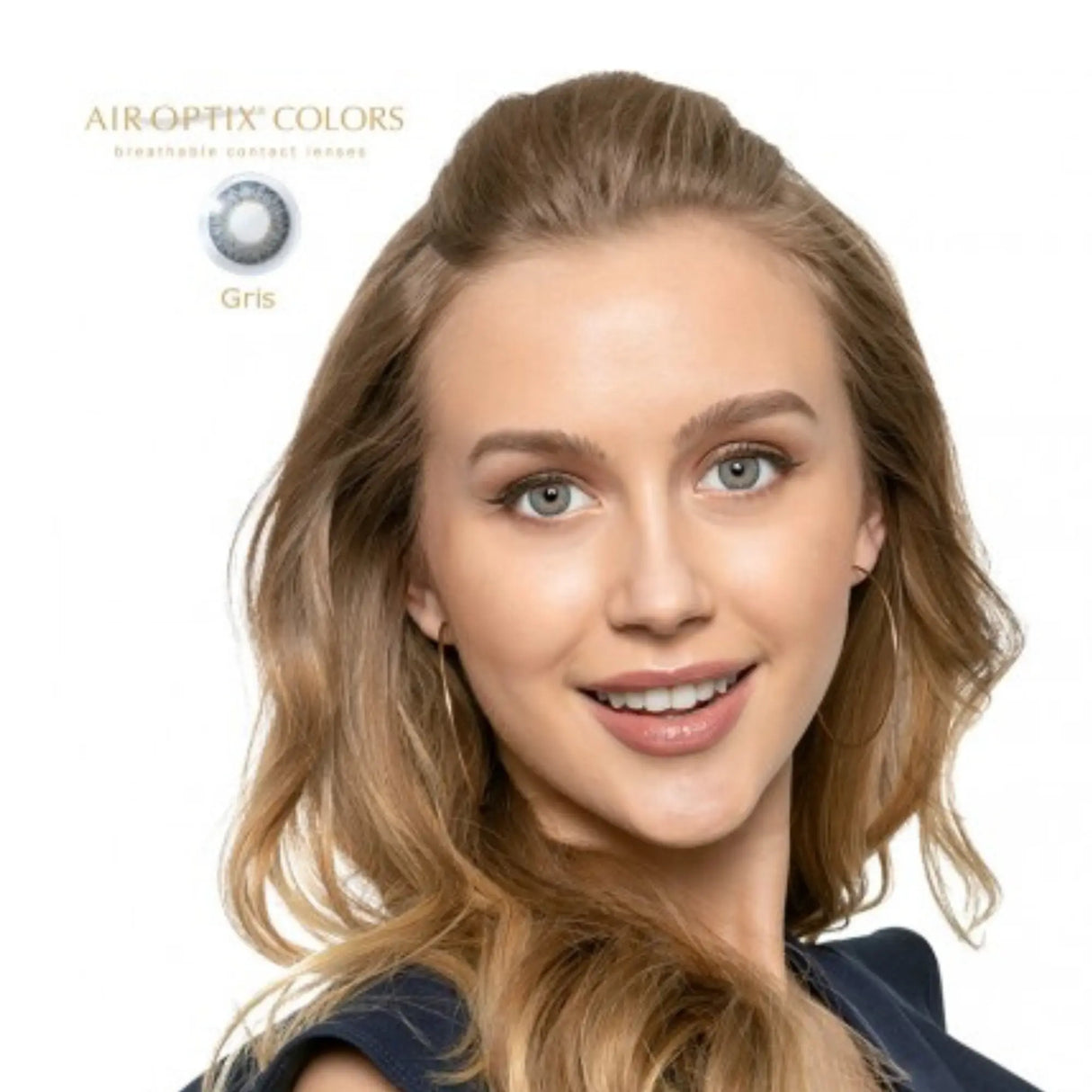LENTE DE CONTACTO LCAO04 CON ALTA TRANSMISIBILIDAD DE OXÍGENO AIR OPTIX™ COLORS GRAY AIR OPTIX