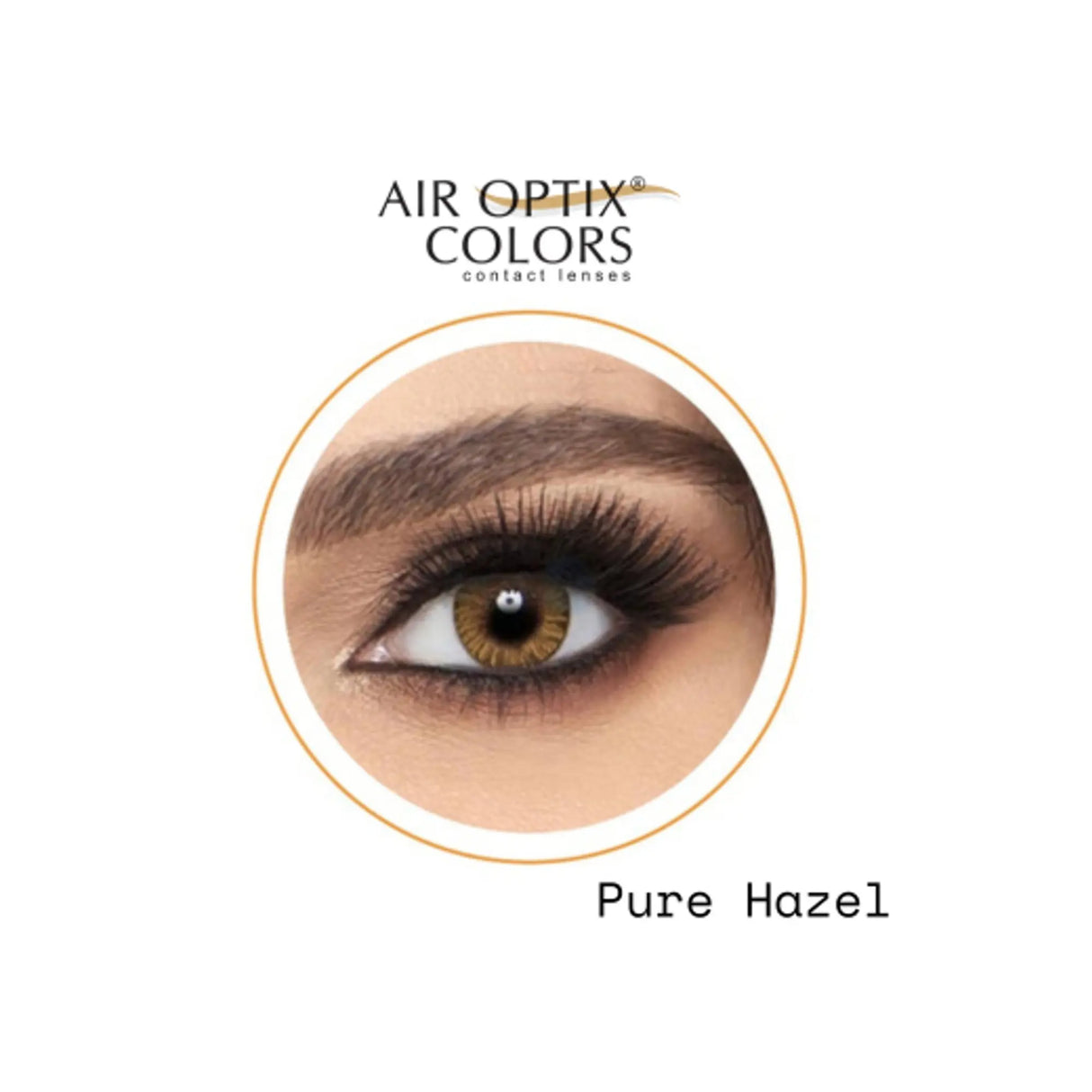 LENTE DE CONTACTO LCAO04 CON ALTA TRANSMISIBILIDAD DE OXÍGENO AIR OPTIX™ COLORS PURE HAZEL AIR OPTIX