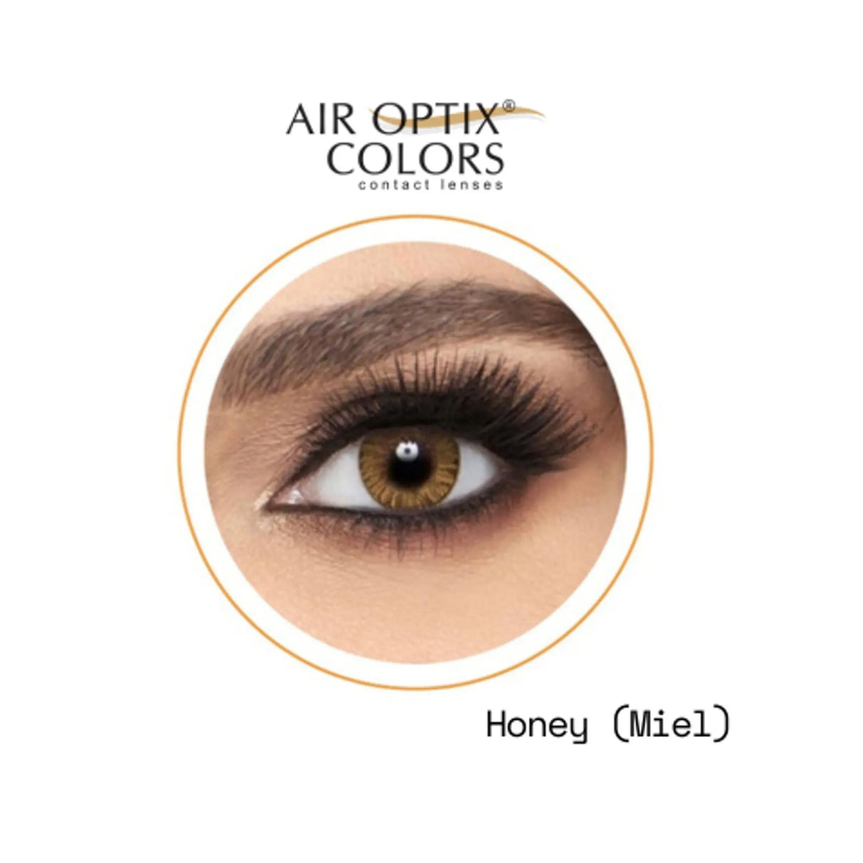LENTE DE CONTACTO LCAO04 CON ALTA TRANSMISIBILIDAD DE OXÍGENO AIR OPTIX™ COLORS HONEY AIR OPTIX