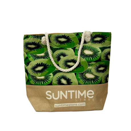 BOLSA ORGANIZADORA UNISEX IDEAL PARA VACACIONES, PICNIC, KIWI, FRUTA, BOLSA DE HOMBRO, BOLSA DE VIAJE O GIMNASIO  BOLSO SUNTIME POP04 - 1000028 SUNTIME