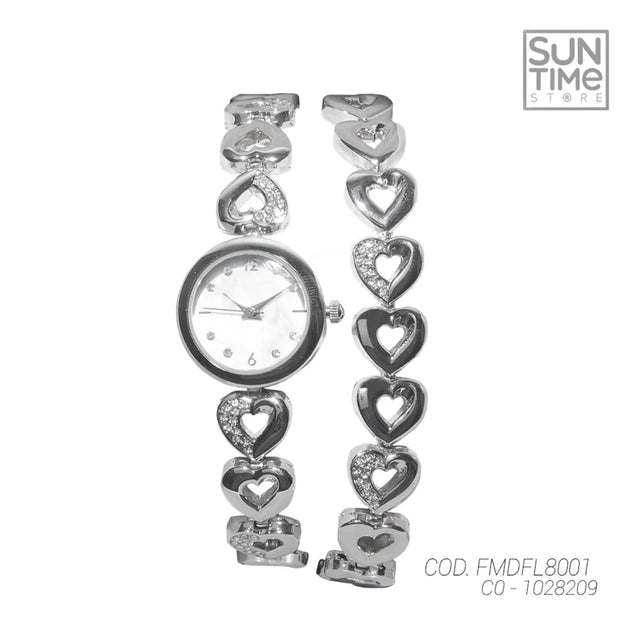 RELOJ ANALOGICO MUJER FMDFL8001 FOLIO PLATEADO 881708188876 FOLIO