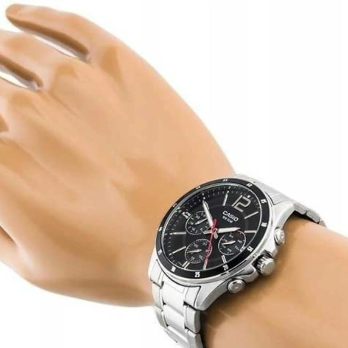 RELOJ ANALOGICO HOMBRE MTP-1374D-1AVDF CASIO PLATEADO CLASICO 1030648 CASIO