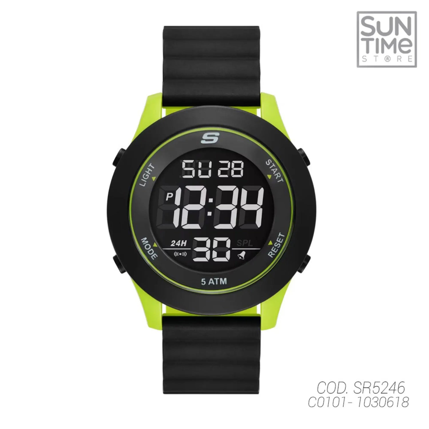 RELOJ DIGITAL HOMBRE SR5246 SKECHERS NEGRO SPORT 1030618 SKECHERS
