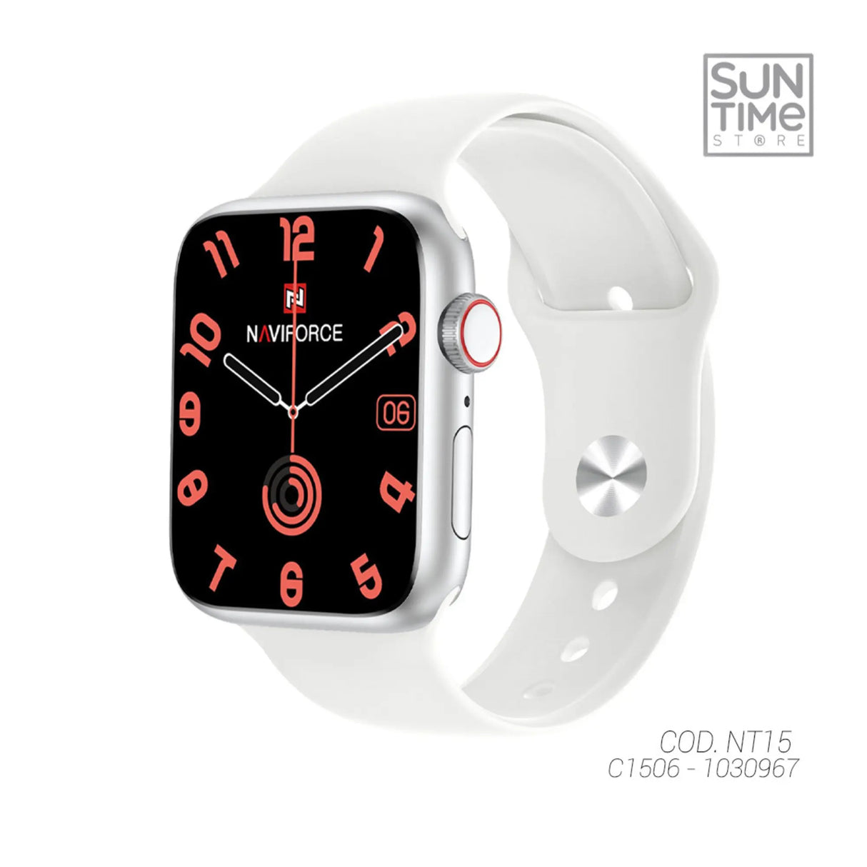 SMARTWATCH HOMBRE NT15 NAVIFORCE PLATEADO 1030967 - SUNTIMESTORE.COM