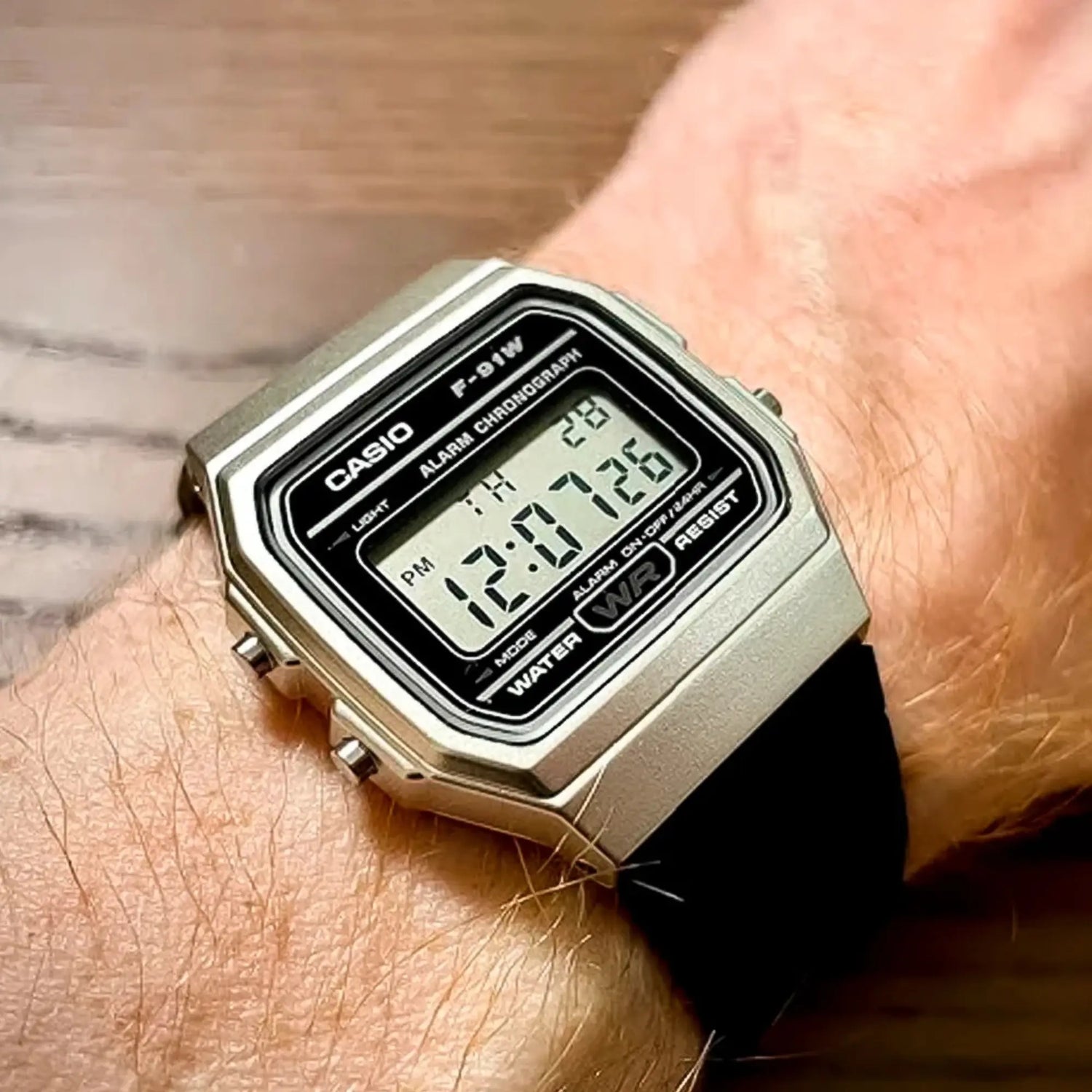 RELOJ DIGITAL HOMBRE F-91WM-7ACF CASIO NEGRO CASUAL CASIO