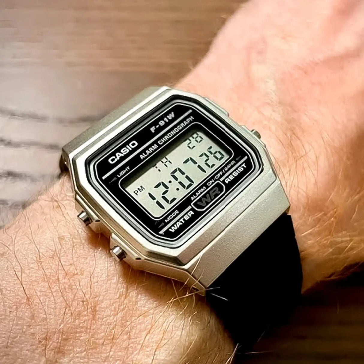 RELOJ DIGITAL HOMBRE F-91WM-7ACF CASIO NEGRO CASUAL CASIO