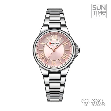 RELOJ ANALOGICO MUJER C9091L CURREN	PLATEADO CLASICO CURREN