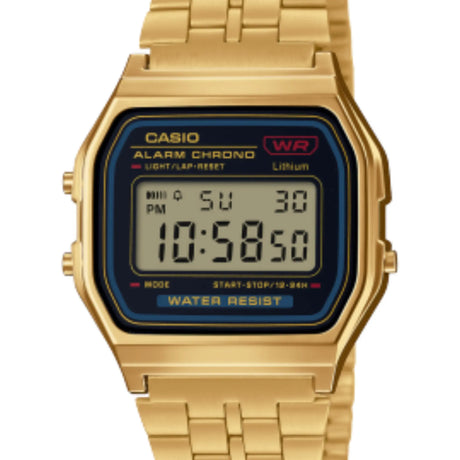RELOJ DIGITAL UNISEX A159WGEA-1DF CASIO DORADO CLASICO CASIO