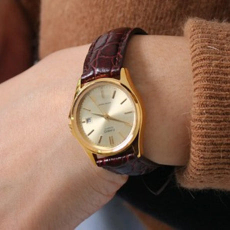 RELOJ ANALOGICO MUJER LTP-1183Q-9ADF CASIO MARRON CASUAL 1030141 CASIO