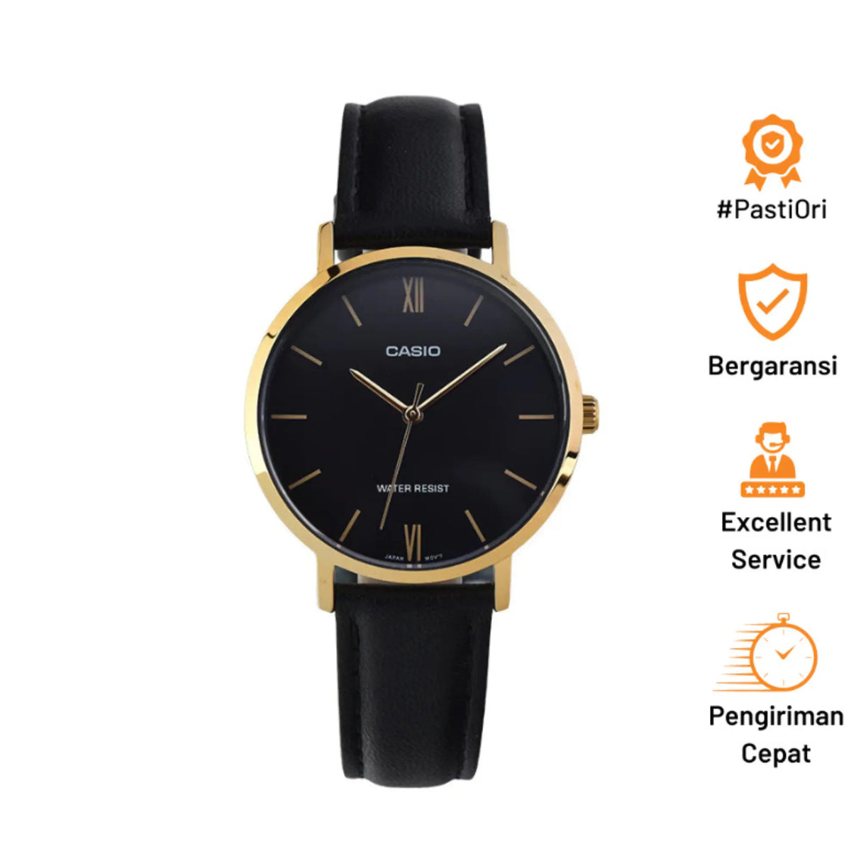 RELOJ ANALOGICO MUJER LTP-VT01GL-1BUDF CASIO NEGRO CASUAL 1030158 CASIO