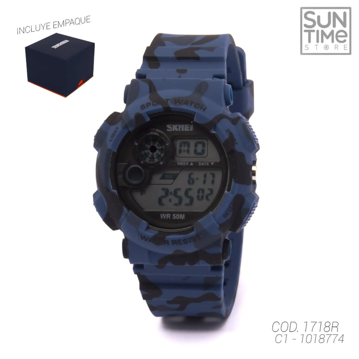 RELOJ ACUATICO HOMBRE 1718R SKMEI SPORT 1018774 SKMEI