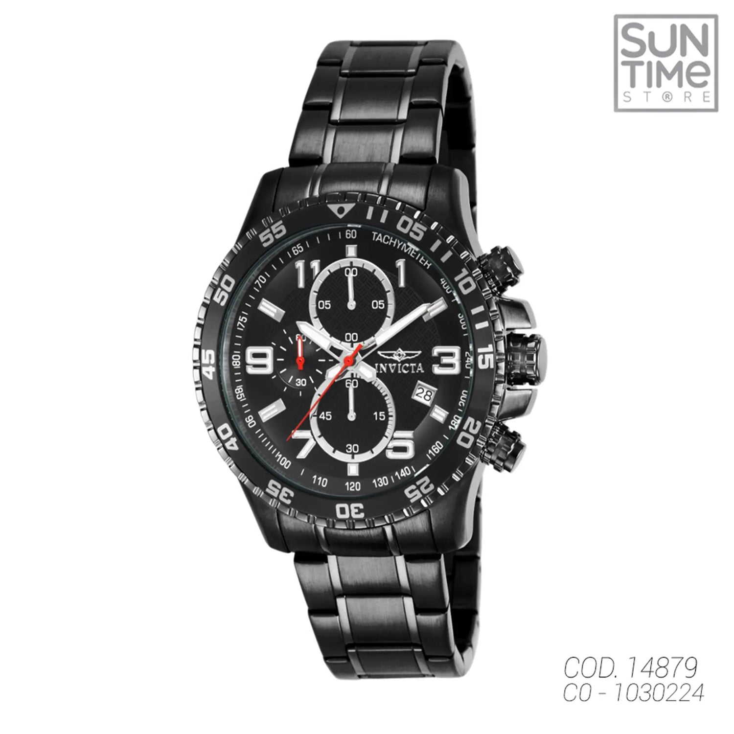 RELOJ ANALOGICO HOMBRE 14879 INVICTA	NEGRO CLASICO 1030224 INVICTA