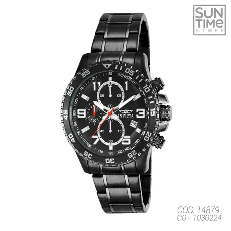 RELOJ ANALOGICO HOMBRE 14879 INVICTA	NEGRO CLASICO 1030224 INVICTA