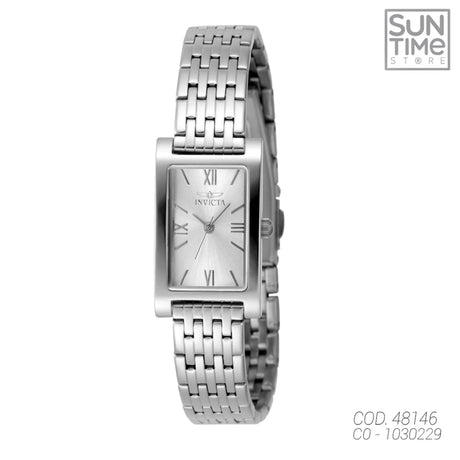 RELOJ ANALOGICO MUJER 48146 INVICTA PLATEADO CLASICO 1030229 INVICTA