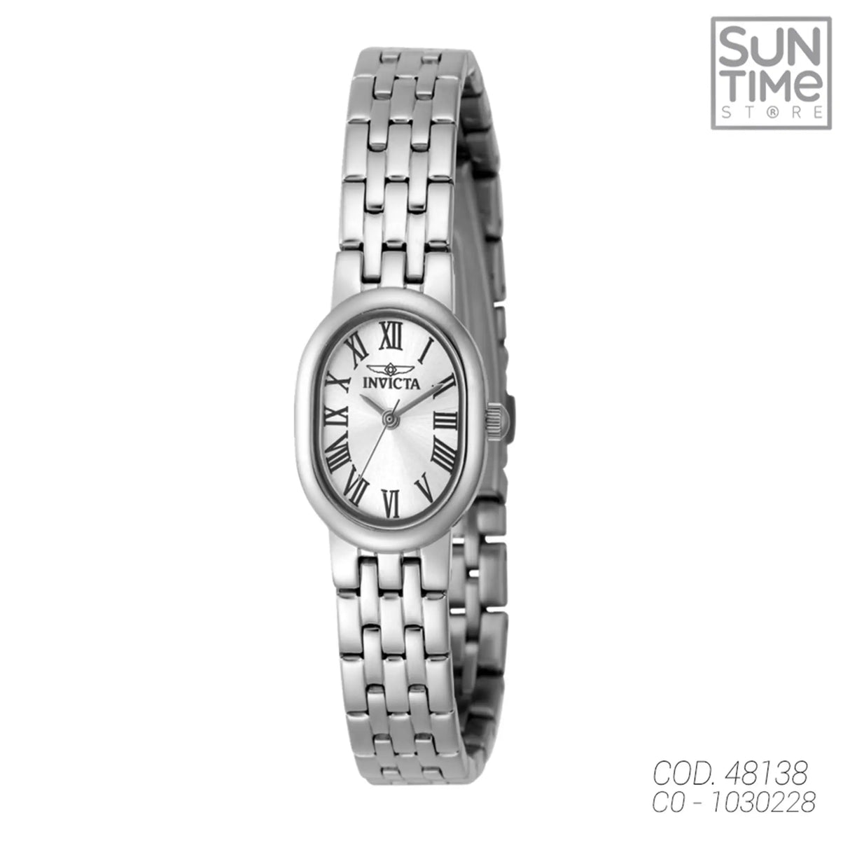 RELOJ ANALOGICO MUJER 48138 INVICTA PLATEADO CLASICO 1030228 INVICTA