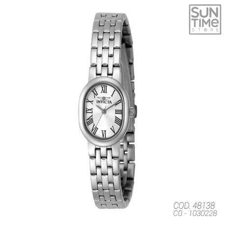 RELOJ ANALOGICO MUJER 48138 INVICTA PLATEADO CLASICO 1030228 INVICTA