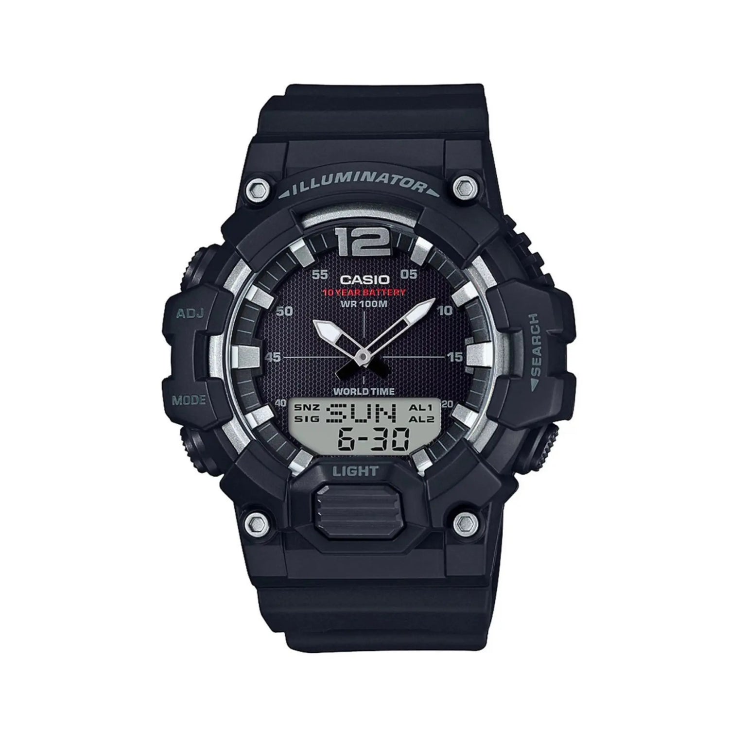 RELOJ ANALOGICO-DIGITAL HOMBRE HDC-700-1AVDF CASIO NEGRO SPORT 1030560 CASIO