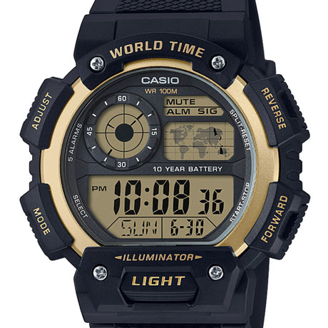 RELOJ DIGITAL HOMBRE AE-1400WH-9AVDF CASIO NEGRO SPORT 1030559 CASIO