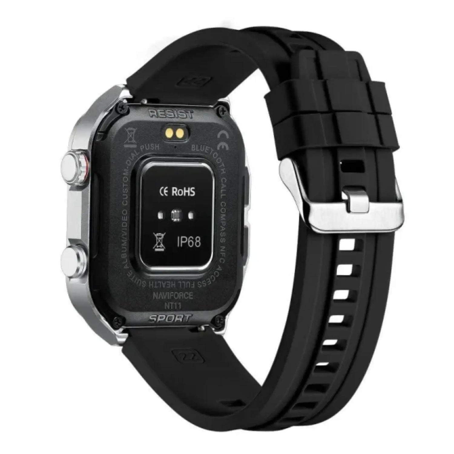 SMARTWATCH HOMBRE NT11 NAVIFORCE PLATEADO 1030954 - SUNTIMESTORE.COM