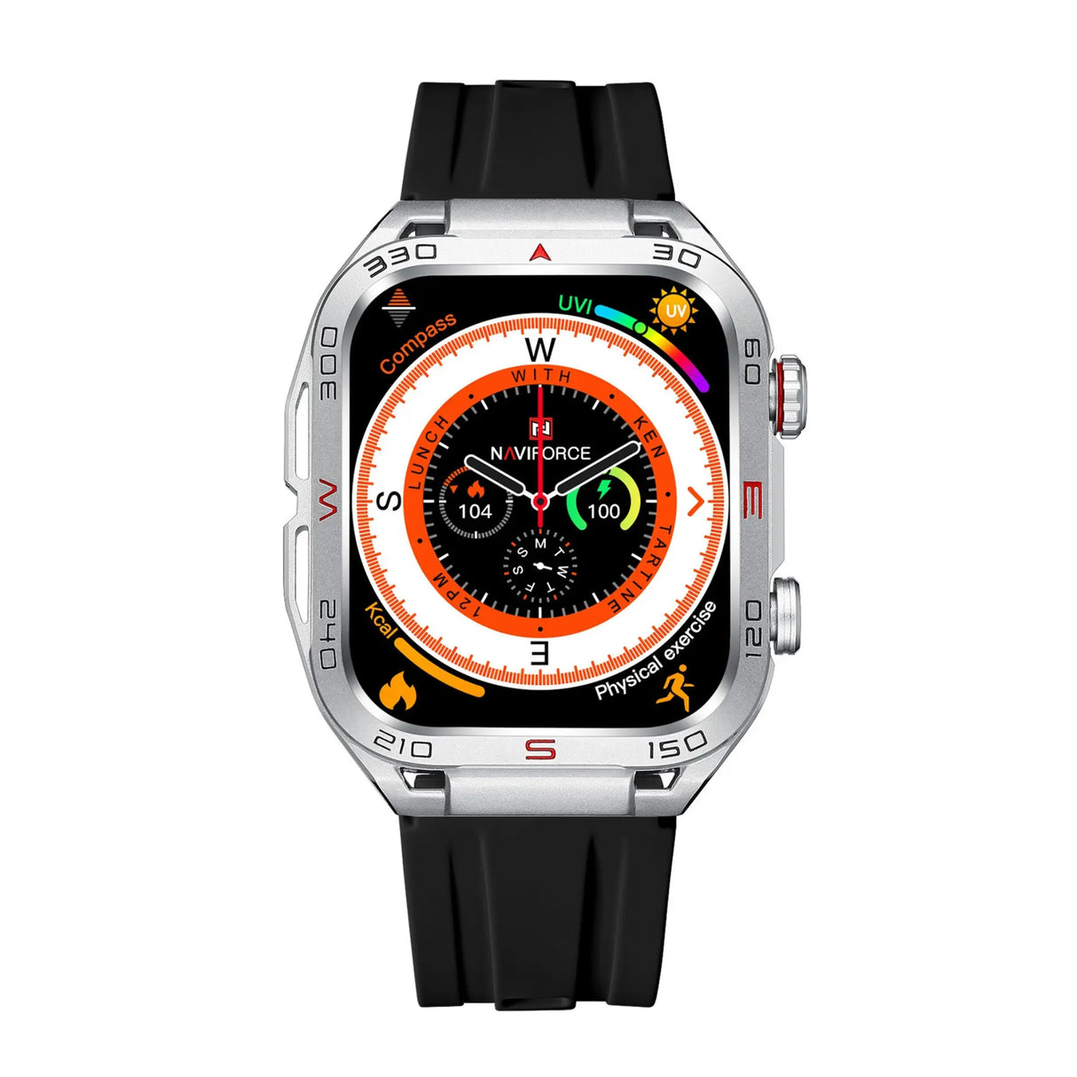 SMARTWATCH HOMBRE NT11 NAVIFORCE PLATEADO 1030954 - SUNTIMESTORE.COM