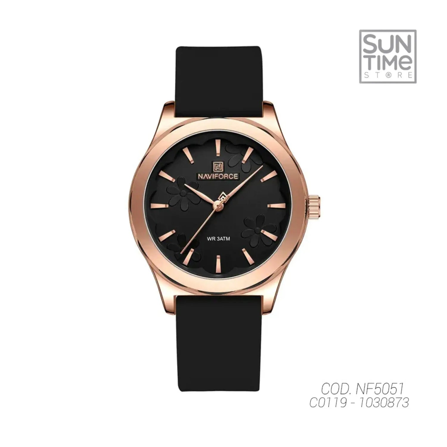 RELOJ ANALOGICO MUJER NF5051 NAVIFORCE NEGRO CASUAL 1030873 NAVIFORCE