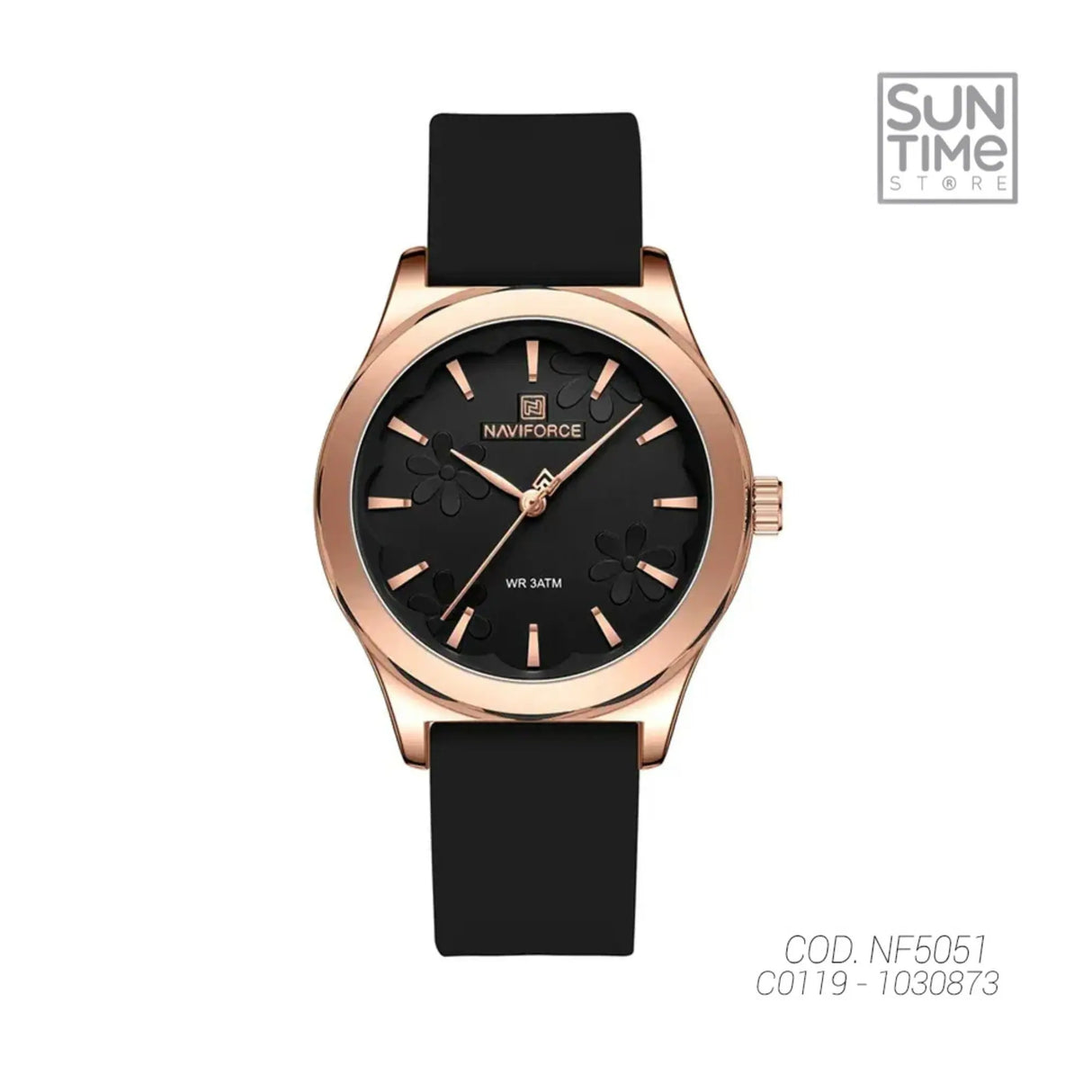 RELOJ ANALOGICO MUJER NF5051 NAVIFORCE NEGRO CASUAL 1030873 NAVIFORCE