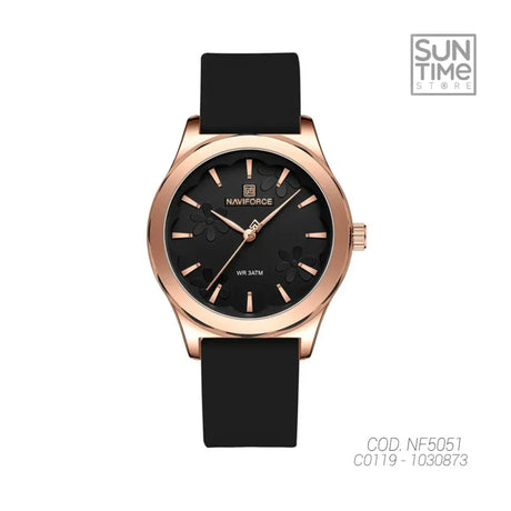 RELOJ ANALOGICO MUJER NF5051 NAVIFORCE NEGRO CASUAL 1030873 NAVIFORCE