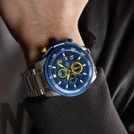 RELOJ ANALOGICO HOMBRE NF8047S NAVIFORCE PLATEADO CLASICO 1030897 NAVIFORCE