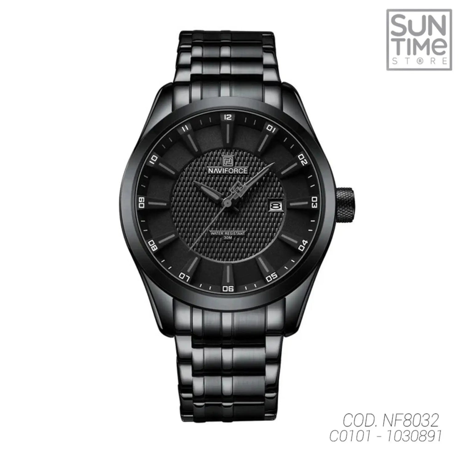 RELOJ ANALOGICO HOMBRE NF8032 NAVIFORCE NEGRO CLASICO 1030891 NAVIFORCE