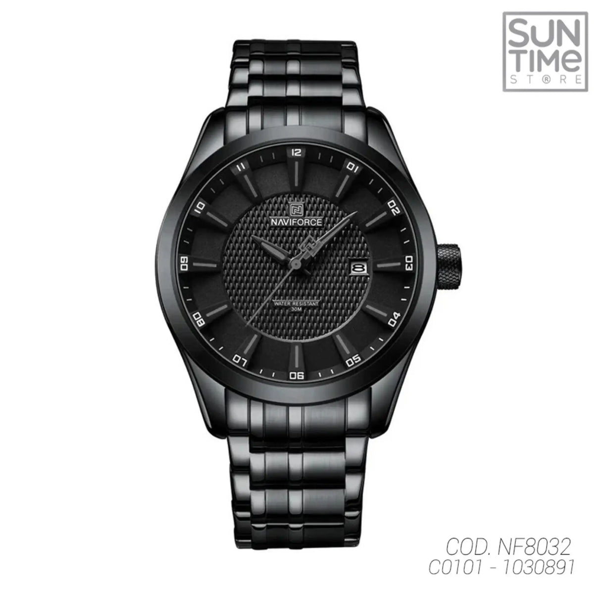 RELOJ ANALOGICO HOMBRE NF8032 NAVIFORCE NEGRO CLASICO 1030891 NAVIFORCE