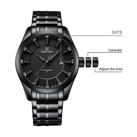 RELOJ ANALOGICO HOMBRE NF8032 NAVIFORCE NEGRO CLASICO 1030891 NAVIFORCE