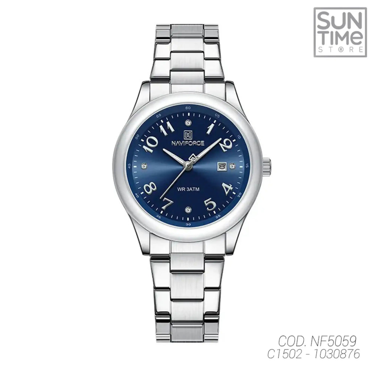 RELOJ ANALOGICO MUJER NF5059 NAVIFORCE PLATEADO CLASICO 1030876 NAVIFORCE