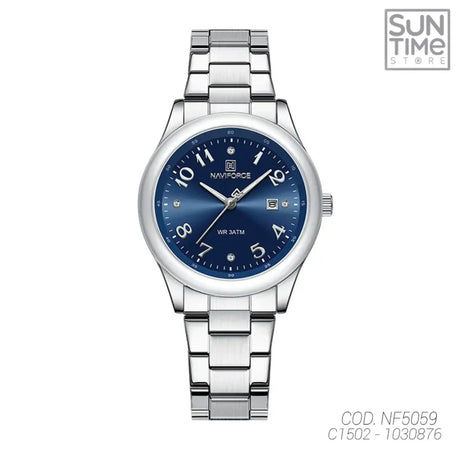 RELOJ ANALOGICO MUJER NF5059 NAVIFORCE PLATEADO CLASICO 1030876 NAVIFORCE