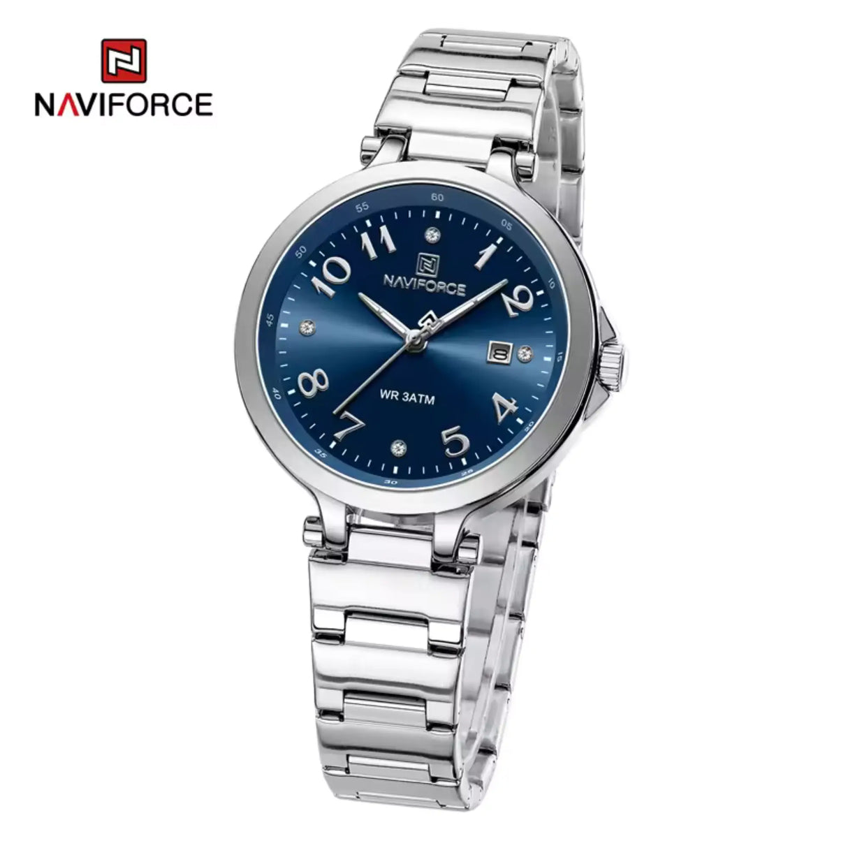 RELOJ ANALOGICO MUJER NF5059 NAVIFORCE PLATEADO CLASICO 1030876 NAVIFORCE
