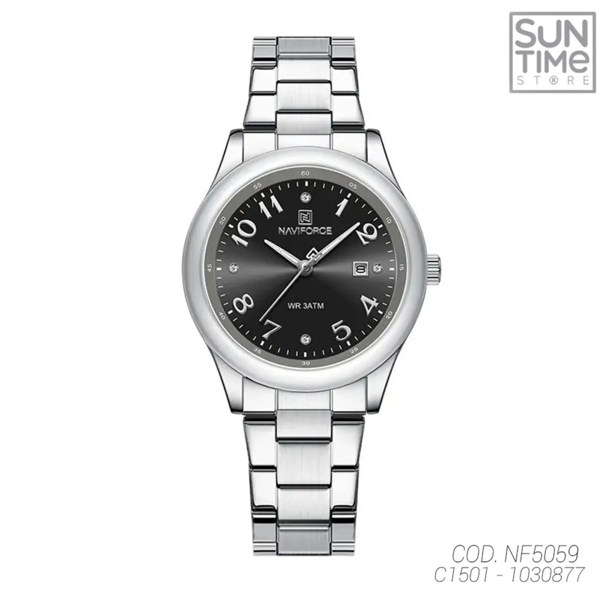 RELOJ ANALOGICO MUJER NF5059 NAVIFORCE PLATEADO CLASICO 1030877 NAVIFORCE