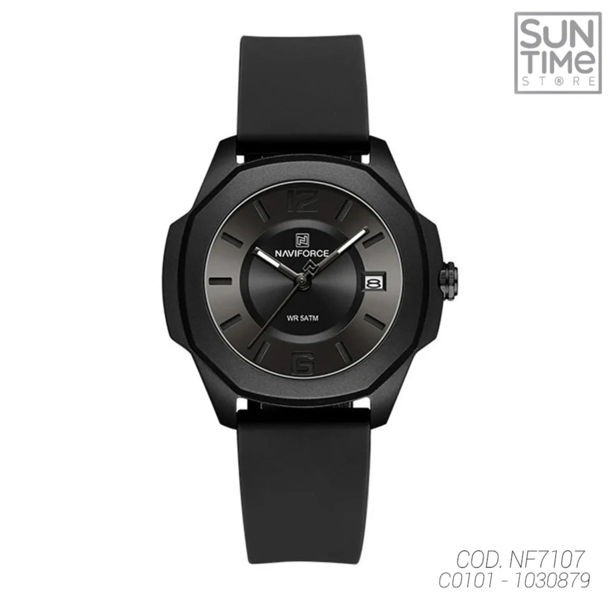 RELOJ ANALOGICO MUJER NF7107 NAVIFORCE NEGRO CASUAL 1030879 NAVIFORCE