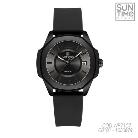 RELOJ ANALOGICO MUJER NF7107 NAVIFORCE NEGRO CASUAL 1030879 NAVIFORCE